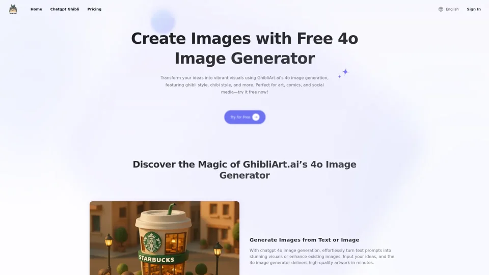 Create Stunning AI Art with GhibliArt.ai’s 4o Image Generator