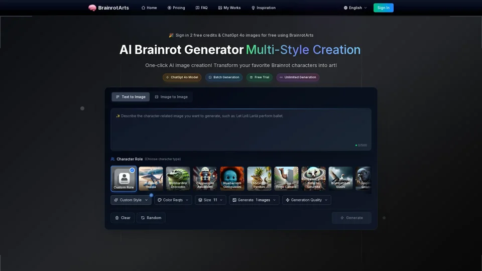 AI Italian Brainrot Generator: Multi-Style Character Art