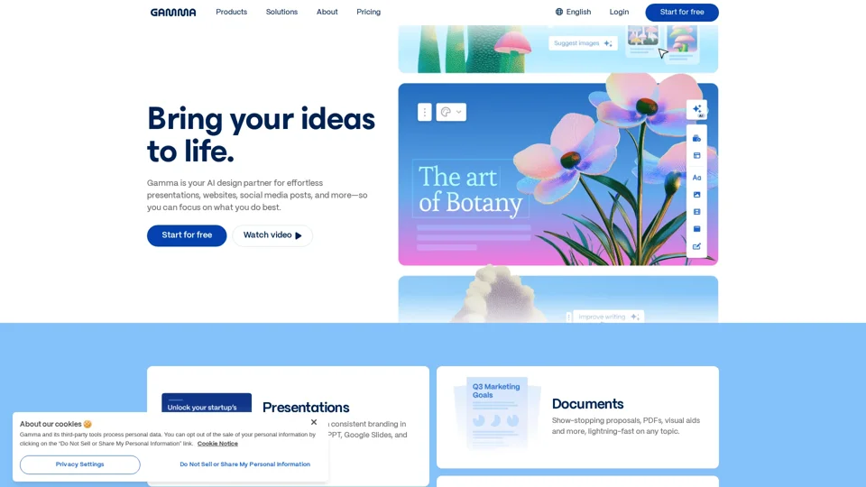 Instant Presentations, Websites, and More with AI | Gamma